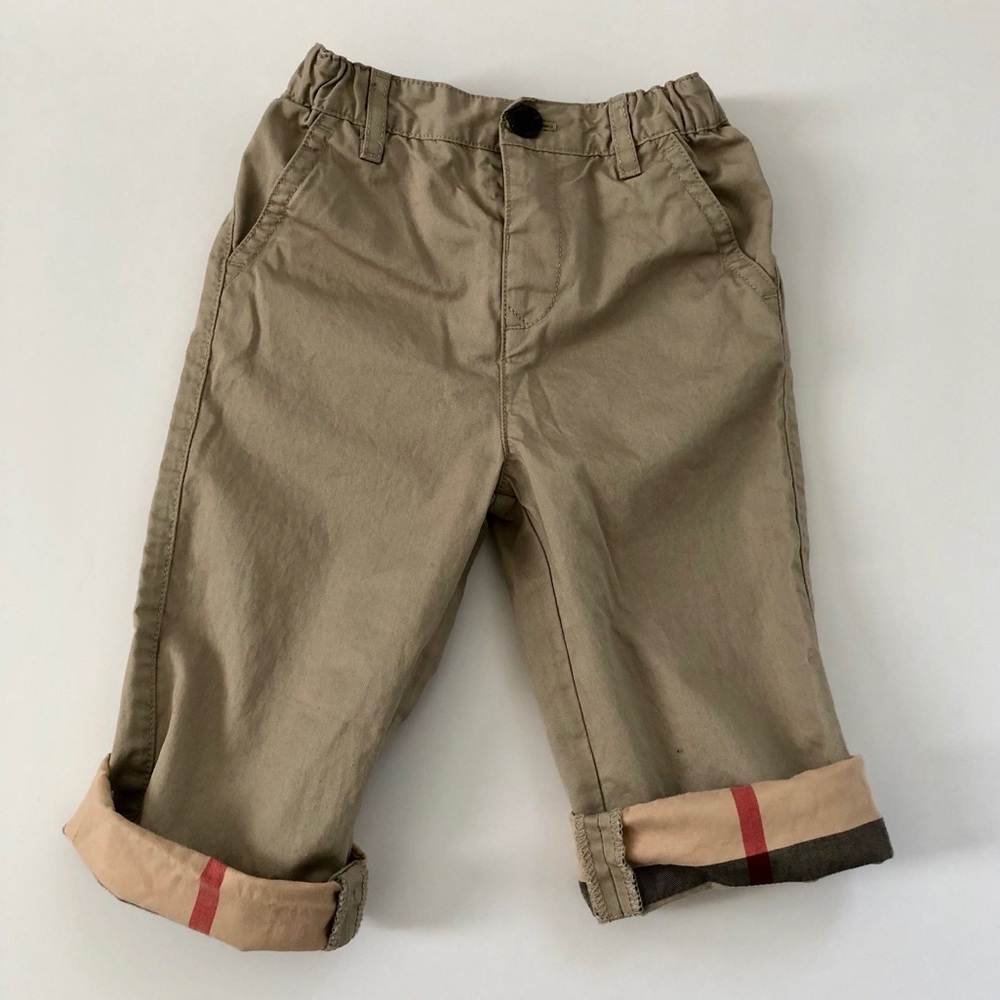 Burberry cuff pants. 12 months